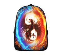 kaiyun Fenice Sacchetti Di Scuola,Borsa Da Scuola Asilo,Ghiaccio e fuoco Ragazzi Per La Scuola Per Ragazze,Zaino Da Viaggio Alla Moda 16 inch