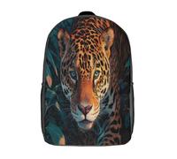 kaiyun Feroce giaguaro nella giungla Per La Scuola E Da Viaggio Per Bambini Zaino,Sacchetti Di Scuola Con Stampa 3D Motivo 17inch