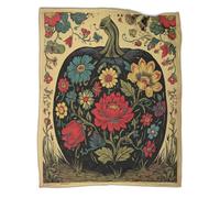 kaiyun Flores, Abóboras Manta Suave Y Cómoda Impresa En 3D Colcha Patchwork Adolescente Y Adultos Estampada Adecuada Para Cama Y Sofá 70x80inch(180x200cm)
