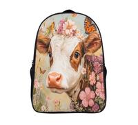 kaiyun Flores y mariposas Borsa Da Scuola Ragazzi Zaini Ragazze Elementare Ternero Zainetto Bambino Gita Zaino Leggero 16 inch