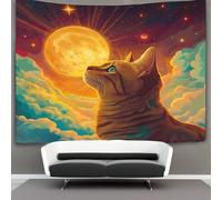 kaiyun Gatti Arazzi Estetica - Arazzo Da Parete Indie Decorazione Della Stanza Stelle Corpi celesti Appeso A Parete, Arte Da Parete 150cmx200cm