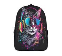 kaiyun Gattino Carino Zaino Per Ragazzi Adolescenti Animalee Cartella Scuola Casual Borse Studenti Della Zainetto Scolastico Backpack 16 inch