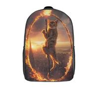kaiyun Gatto Sacchetti Di Scuola,Borsa Da Scuola Asilo,Ruota magica Ragazzi Per La Scuola Per Ragazze,Zaino Da Viaggio Alla Moda 17inch