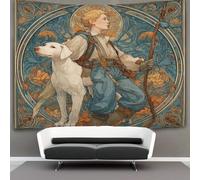 kaiyun Giovane buffone, cane Arazzo Da Parete,Tapestry Wall 3D Stampa,Utilizzato in Camera Da Letto,Soggiorno,Copriletto,Decorazione Murale 100cmx150cm