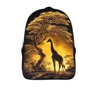 kaiyun Giraffa solitaria si erge con grazia sotto un albero di acacia Per La Scuola E Da Viaggio Per Bambini Zaino,Sacchetti Di Scuola Con Stampa 3D Motivo 16 inch
