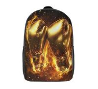 kaiyun Golden Guantoni da boxe Sacchetti Di Scuola,Borsa Da Scuola Asilo,Sport da Combattimento Design Ragazzi Per La Scuola Per Ragazze,Zaino Da Viaggio Alla Moda 17inch