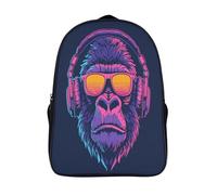 kaiyun Gorilla Zaini Junior Per Bambini Animale Zainetto,ragazze,ragazzo,bambino,3D Big Bag Scuola,zaino Da Viaggio 16 inch