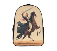 kaiyun Guerriero arabo Sacchetti Di Scuola,Borsa Da Scuola Asilo,Stile della Cultura Mediorientale Ragazzi Per La Scuola Per Ragazze,Zaino Da Viaggio Alla Moda 16 inch