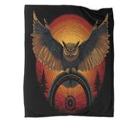 kaiyun Gufo Coperta Per Adolescente Ruota gigante rotonda di mountain bike Stampata Soffice Lenzuola in Peluche,morbida E Confortevole,adatta Per Divano Letto 40x50inch(100x130cm)