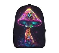 kaiyun Hongos Mágicos Zainetti Per Bambini,Elementare Adolescenti Cartella Scuola Casual Ojos, runas y símbolos esotéricos Zaini Ragazzi Ragazze Backpack 16 inch