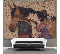 kaiyun Il Primo Bacio tra un Ragazzo di Campagna e una Ragazza Arazzo Da Parete, Wall Tapestry Decorazione Interna 100cmx150cm