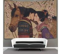 kaiyun Il Primo Bacio tra un Ragazzo di Campagna e una Ragazza Tapestry Wall Hanging - Bedspread,Blanket Throw Tapestries for Living Room,Home Decor 180cmx230cm