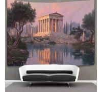 kaiyun Il Tempio di Apollo si erge nella luce dell'alba Arazzo Da Parete Arazzi Da Appendere Alla Parete Camera Da Letto Decorazioni Per La Casa 130cmx150cm