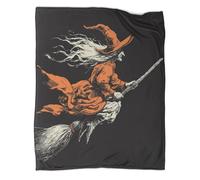 kaiyun Illustrazione di strega che vola su una scopa Ropa Cama Suave Con Estampado 3D Manta Adecuada Para Sala De Estar,dormitorio,sofá,cálido Y Cómodo 50x60inch(127x152cm)