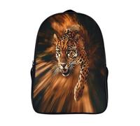 kaiyun Jaguar Per La Scuola E Da Viaggio Per Bambini Zaino,Sacchetti Di Scuola Con Stampa 3D Escena de carrera rápida Motivo 16 inch