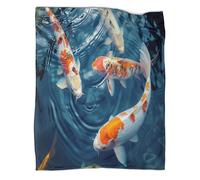 kaiyun Koi, Luce le Coperta Lenzuola Per Dormitorio Di Nuova Concezione,morbida,confortevole,soffice,adatta A Tutte Le Stagioni 60x80inch(150x200cm)
