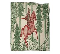 kaiyun La Coperta Cavaliere al galoppo nella Forestaa E Il Copridivano Letto Old Stile medievale Sono Morbidi E Confortevoli Al Tatto,adatti Per Riscaldare Tutta La Famiglia 50x60inch(127x152cm)