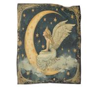 kaiyun La Coperta Fata della Luna E Il Copridivano Letto Modello d'epoca Sono Morbidi E Confortevoli Al Tatto,adatti Per Riscaldare Tutta La Famiglia 60x80inch(150x200cm)