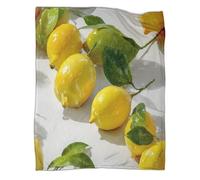 kaiyun La Coperta Limone E Il Copridivano Letto Pittura ad acquerello Sono Morbidi E Confortevoli Al Tatto,adatti Per Riscaldare Tutta La Famiglia 80x90inch(200x230cm)