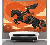 kaiyun La cowgirl è Cavalcare un cavallo selvaggio Tapestry Wall Hanging - Bedspread,Blanket Throw Tapestries for Living Room,Home Decor 100cmx150cm