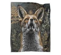 kaiyun La Fox guardò il cielo con stupore Coperta in Flanella Coperte Morbide E Leggere Per Tutte Le Stagioni Lenzuola Casa E Viaggio 70x80inch(180x200cm)