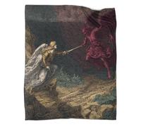 kaiyun La lotta tra il Bene e il Male, Cielo e Inferno Coperte Coperta Da Viaggio Super Morbida,leggera,calda E Confortevole 80x90inch(200x230cm)