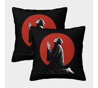 kaiyun La morte si inginocchia a terra e prega Fodera Per Cuscino Con Motivo Per Cuscino Decorazione Della Casa Uomini E Donne Soggiorno Camera Da Letto Divano Poltrona 50x50cm 2 Pacchi