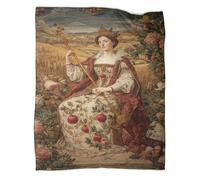 kaiyun La regina sedeva regalmente sul suo trono, con lo scettro in mano Coperte Coperta Da Viaggio Super Morbida,leggera,calda E Confortevole 60x80inch(150x200cm)