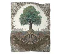 kaiyun L'arbre des théories du complot Ropa Cama Suave Con Estampado 3D Manta Adecuada Para Sala De Estar,dormitorio,sofá,cálido Y Cómodo 80x90inch(200x230cm)