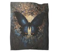 kaiyun L'effetto farfalla Coperta Da Campeggio Esterna Stampata Calda,morbida E Traspirante Stile della pittura Copriletto Per Camera Da Letto Quattro Cervoioni 80x90inch(200x230cm)