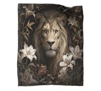 kaiyun Leone in The Jungle Coperta in Flanella Giglio Coperte Morbide E Leggere Per Tutte Le Stagioni Lenzuola Casa E Viaggio 50x60inch(127x152cm)