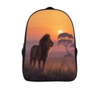 kaiyun Leones on The Savannah at Soleset Per La Scuola E Da Viaggio Per Bambini Zaino,Sacchetti Di Scuola Con Stampa 3D Motivo 16 inch