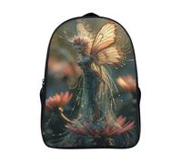 kaiyun Little Fata Per La Scuola E Da Viaggio Per Bambini Zaino,Sacchetti Di Scuola Con Stampa 3D Magia World Motivo 16 inch