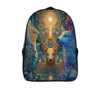 kaiyun Lo spirito della foresta è pieno di amore e armonia, splendente Zaino Scuola Per Bambini,Borsa Scuola Ragazzi Ragazza,Zainetto Zaini Sacca Da Bambina Per Viaggi,Sport 16 inch