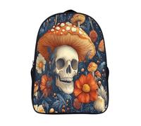 kaiyun Magia Fungos Zainetti Per Bambini,Elementare Adolescenti Autoteella Scuola Casual Boemian Mystical Night Fiore Zaini Ragazzi Ragazze Backpack 16 inch