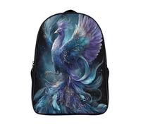 kaiyun Majestic And Mysterious Fenice, Silver Nebula Borsa Da Scuola Ragazzi Zaini Ragazze Elementare Zainetto Bambino Gita Zaino Leggero 39x29x16cm