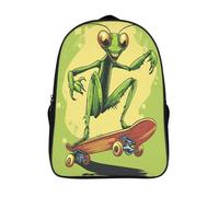 kaiyun Mantis religiosa Skateboard Sacchetti Di Scuola,Borsa Da Scuola Asilo,Dibujos animados Drawing Ragazzi Per La Scuola Per Ragazze,Zaino Da Viaggio Alla Moda 16 inch