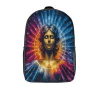 kaiyun Mappa stellare circolare Sacchetti Di Scuola Simboli zodiacali e dei pianeti Elementare Ragazzi Bambina Zaino Asilo Bambino Zaini Scuola Bambini Zainetto 17inch