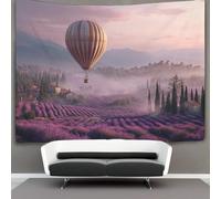 kaiyun Mongolfiere, campi di lavanda in Provenza Arazzo Per Camera Da Letto Estetico, Da Appendere Alla Parete Per La Decorazione Della Casa 70cmx100cm