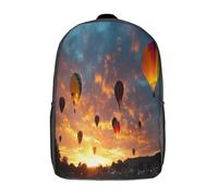 kaiyun Mongolfiere riempiono il cielo in perfetto ritmo Zainetto Per Scuola Sport E Viaggi Adolescenti Borsa Da Scuola Leggero Sacchetti 17inch
