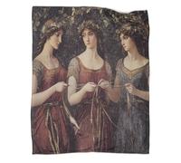 kaiyun Morbida Coperta Con Fantasia Mitologia religiosa greca antica- Dea of Fate Stampata in 3D Adatta Per Soggiorno,camera Da Letto,divano,calda E Confortevole 60x80inch(150x200cm)