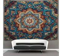 kaiyun Motivo geometrico a mandala Tapestry Wall Hanging - Bedspread,Blanket Throw Tapestries for Living Room,Home Decor 130cmx150cm