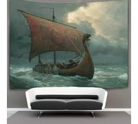 kaiyun Navi lunghe vichinghe su mari in tempesta Tapestry Wall Hanging - Bedspread,Blanket Throw Tapestries for Living Room,Home Decor 180cmx230cm