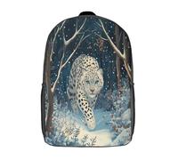 kaiyun Nix Pardus Borsa Da Scuola Silva Hiemalis Zaino Unisex Bambini,Nero 17inch