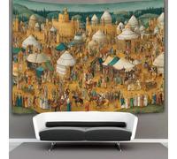 kaiyun Nomadi a cavallo in stile medievale- Arazzo Da Parete Con,decorazione Da Parete Per Appartamento,casa,soggiorno,dormitorio 180cmx230cm