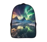 kaiyun Norwegian Aurora boreale Zaino Per Ragazzi Adolescenti Aurora Cartella Scuola Casual Borse Studenti Della Zainetto Scolastico Backpack 16 inch