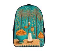 kaiyun Palma da datteri: un uomo trasporta un cesto di datteri sulla testa Sacchetti Di Scuola Elementare Ragazzi Bambina Zaino Asilo Bambino Zaini Scuola Bambini Zainetto 39x29x16cm