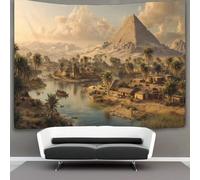 kaiyun Piramide di Djoser, sulle rive del Nilo Arazzo Da Parete, Wall Tapestry Decorazione Interna 180cmx230cm