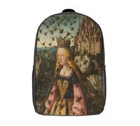 kaiyun Pittura Rinascimentale Sacchetti Di Scuola,Borsa Da Scuola Asilo,Api Regina Castello Ragazzi Per La Scuola Per Ragazze,Zaino Da Viaggio Alla Moda 17inch