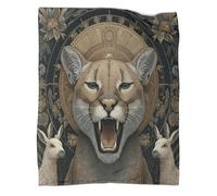 kaiyun Puma d'Amérique du Sud, chameau Manta Estampada 3D Colcha De Diseño Ropa De Cama De Microfibra Suave Y Cálida Sofá Ropa De Cama 50x60inch(127x152cm)